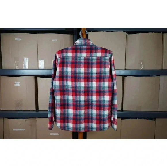 Vintage 90s Tip Top Wool Plaid Button-up S #502 - Picture 2 of 6